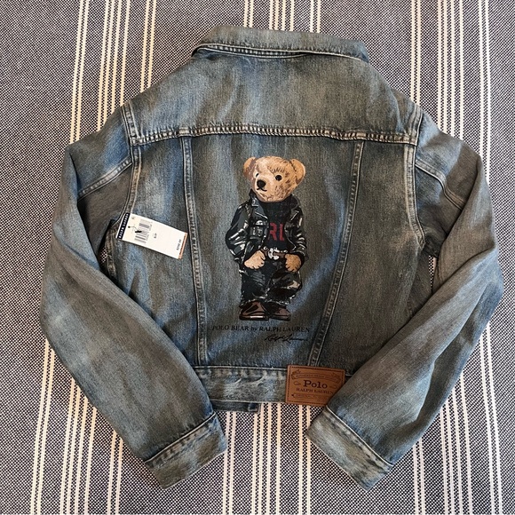 ‼️SOLD‼️ Polo Bear Denim Trucker Jeans Jacket SOLD OUT $298 New with tags. - Picture 2 of 6